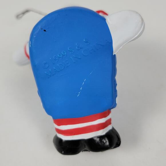 Vintage S&S Raggedy Andy Ornament 2" Christmas 1999 Retro Waving Hello - Picture 5 of 9